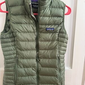 Patagonia Olive Quilted Vest